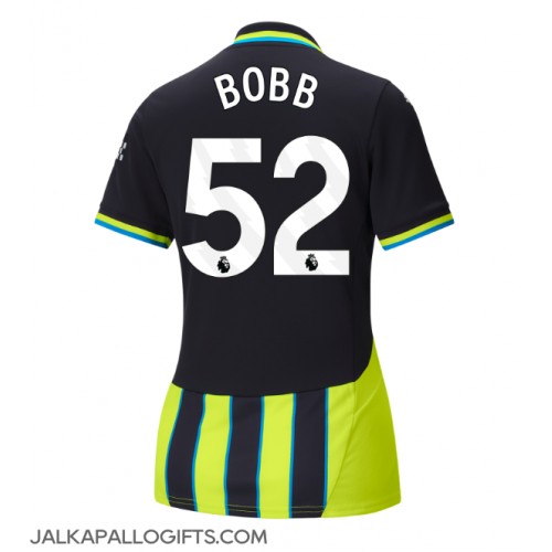 Manchester City Oscar Bobb #52 Vieraspaita Naiset 2024-25 Lyhythihainen